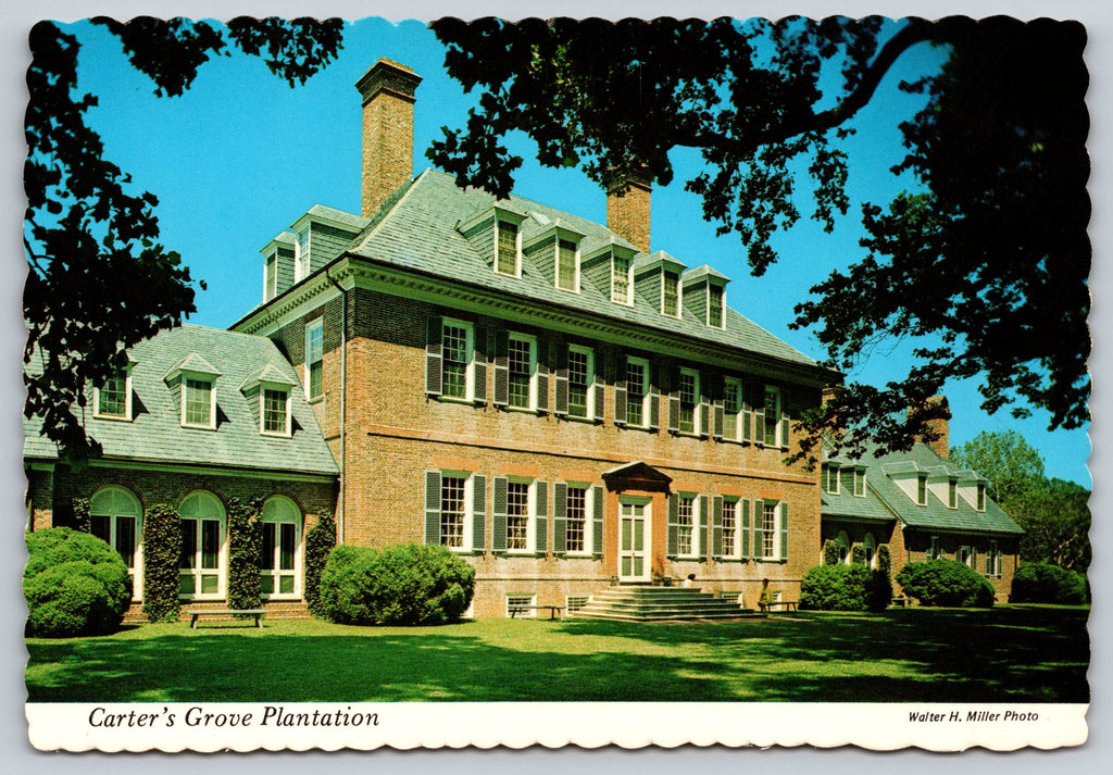 Carter’s Grove Plantation, Vintage Post Card