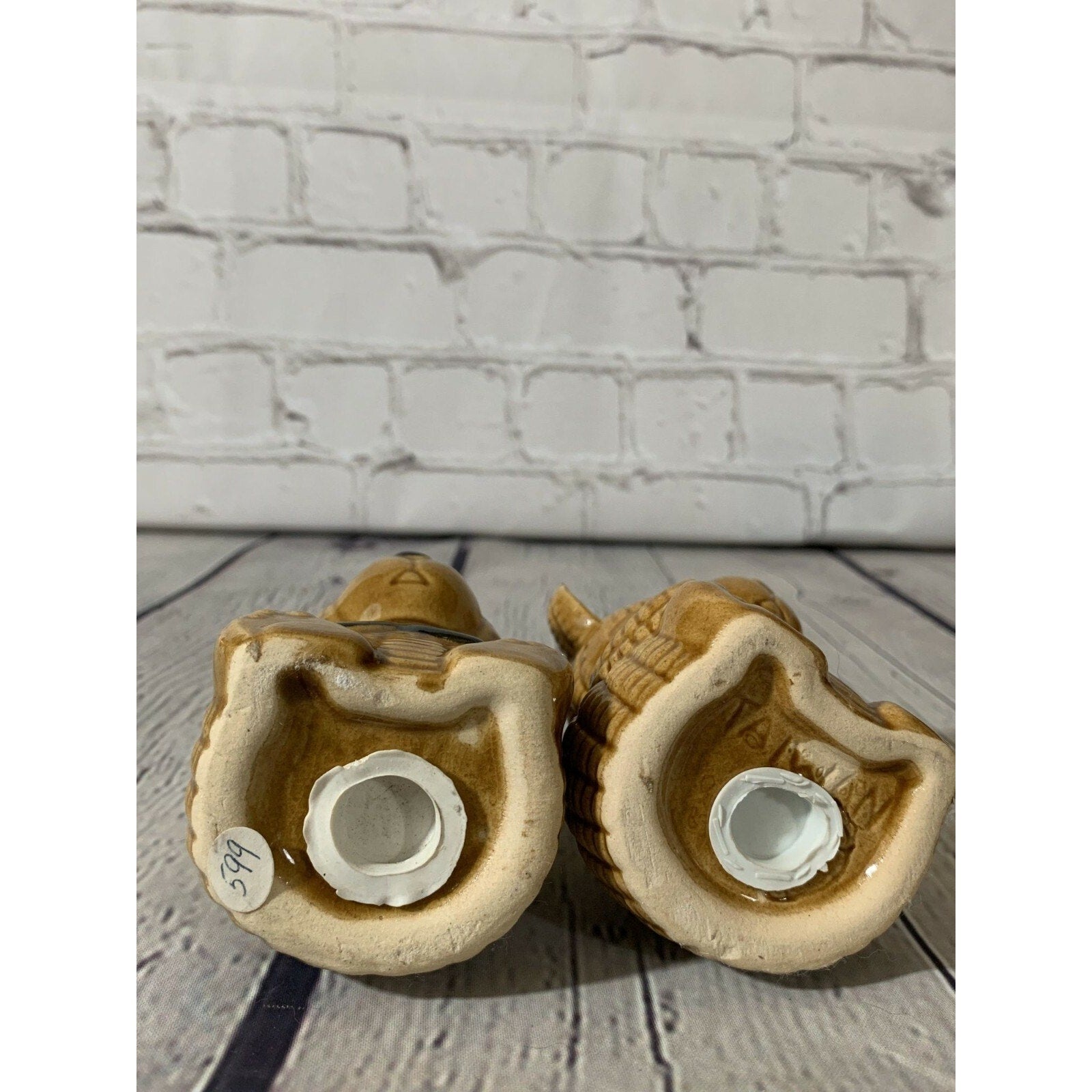 Vintage Ceramic Teddy Bear Salt & Pepper Shakers- Taiwan 1970’s