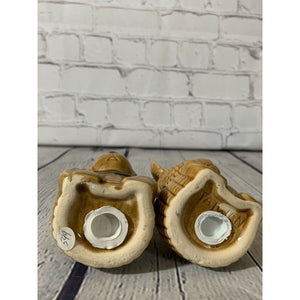 Vintage Ceramic Teddy Bear Salt & Pepper Shakers- Taiwan 1970’s