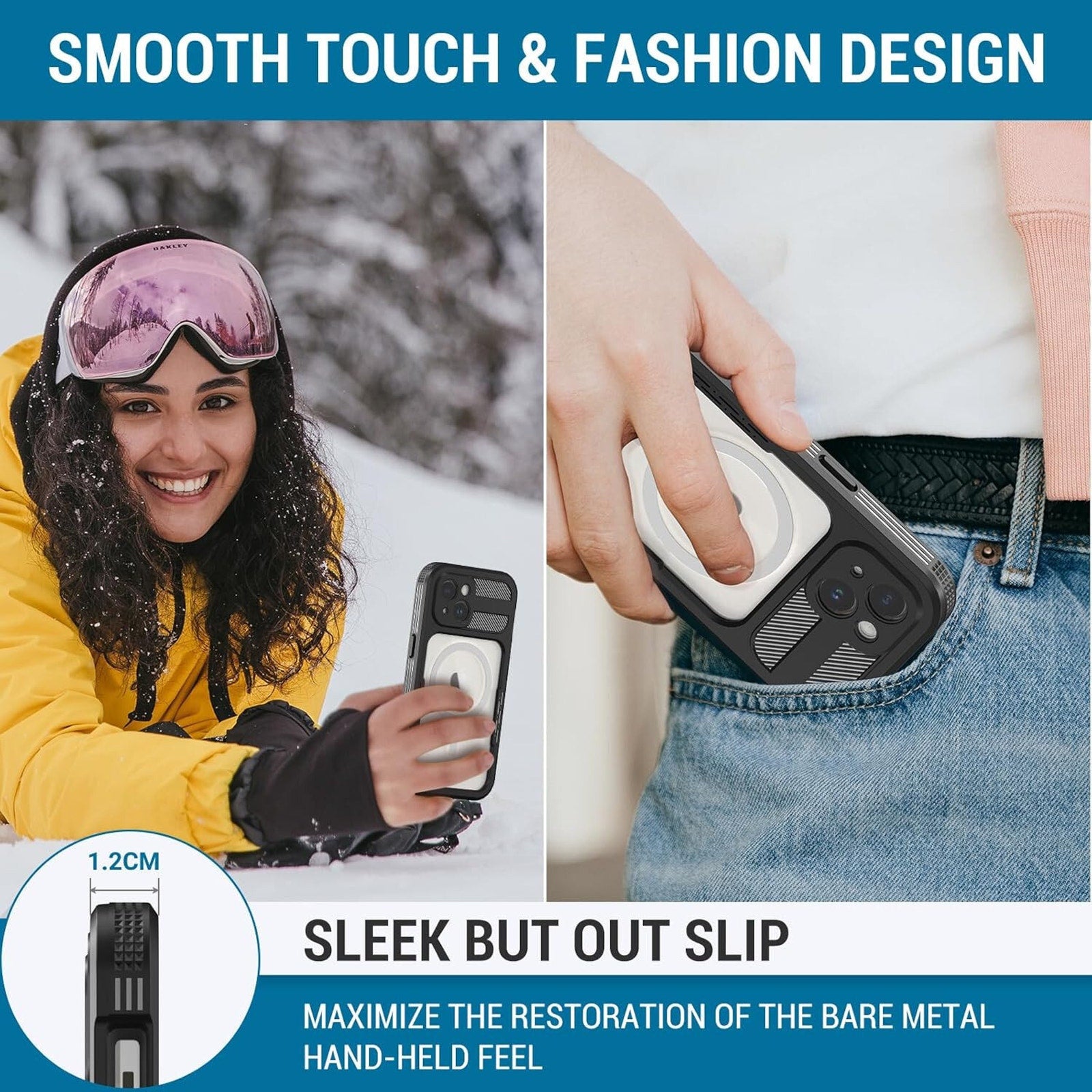 iPhone 15 Case, IP68 Full-Body Rugged Waterproof Shockproof Protective,6H Screen