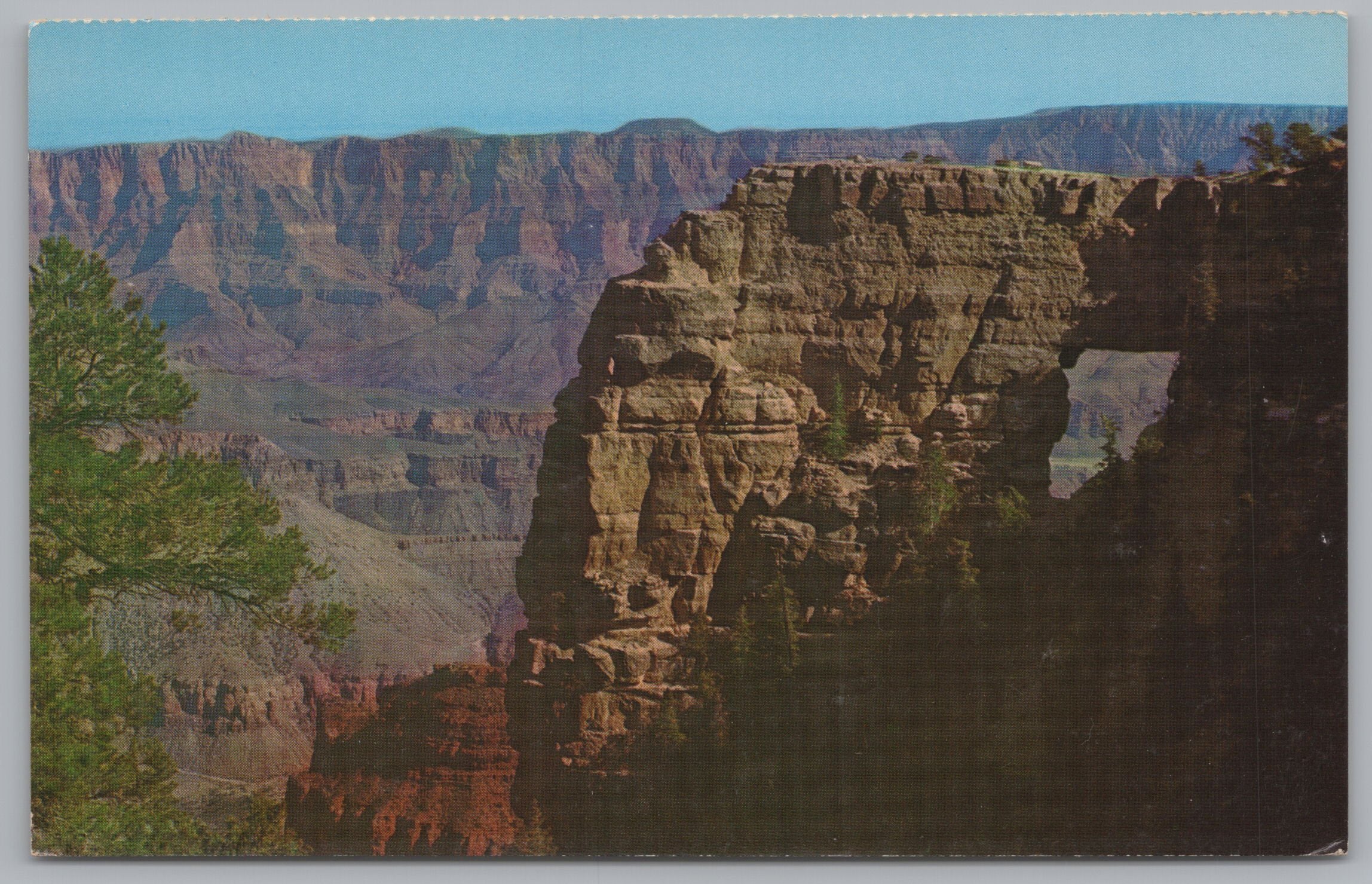 Angel’s Window, Cape Royal, Grand Canyon, Arizona, Vintage Post Card.