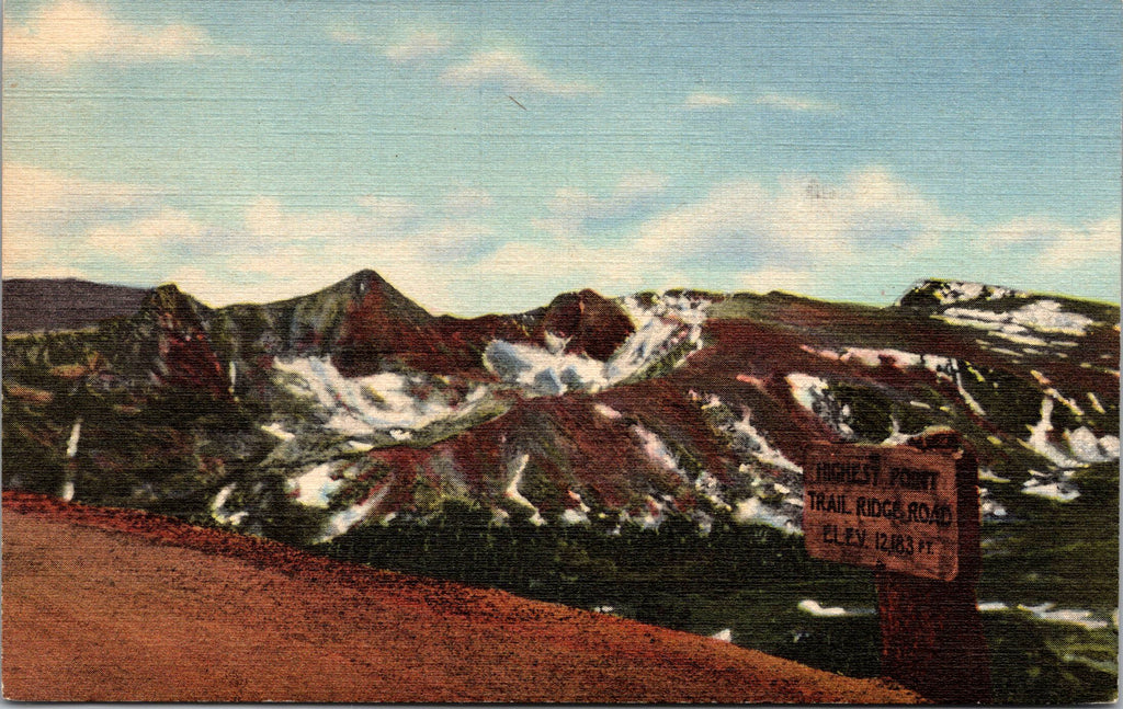 Highest Point, Trail Ridge Road, Rocky Mountains National Park, Arizona PC