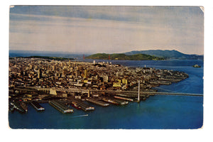 San Francisco Waterfront, Vintage Post Card.