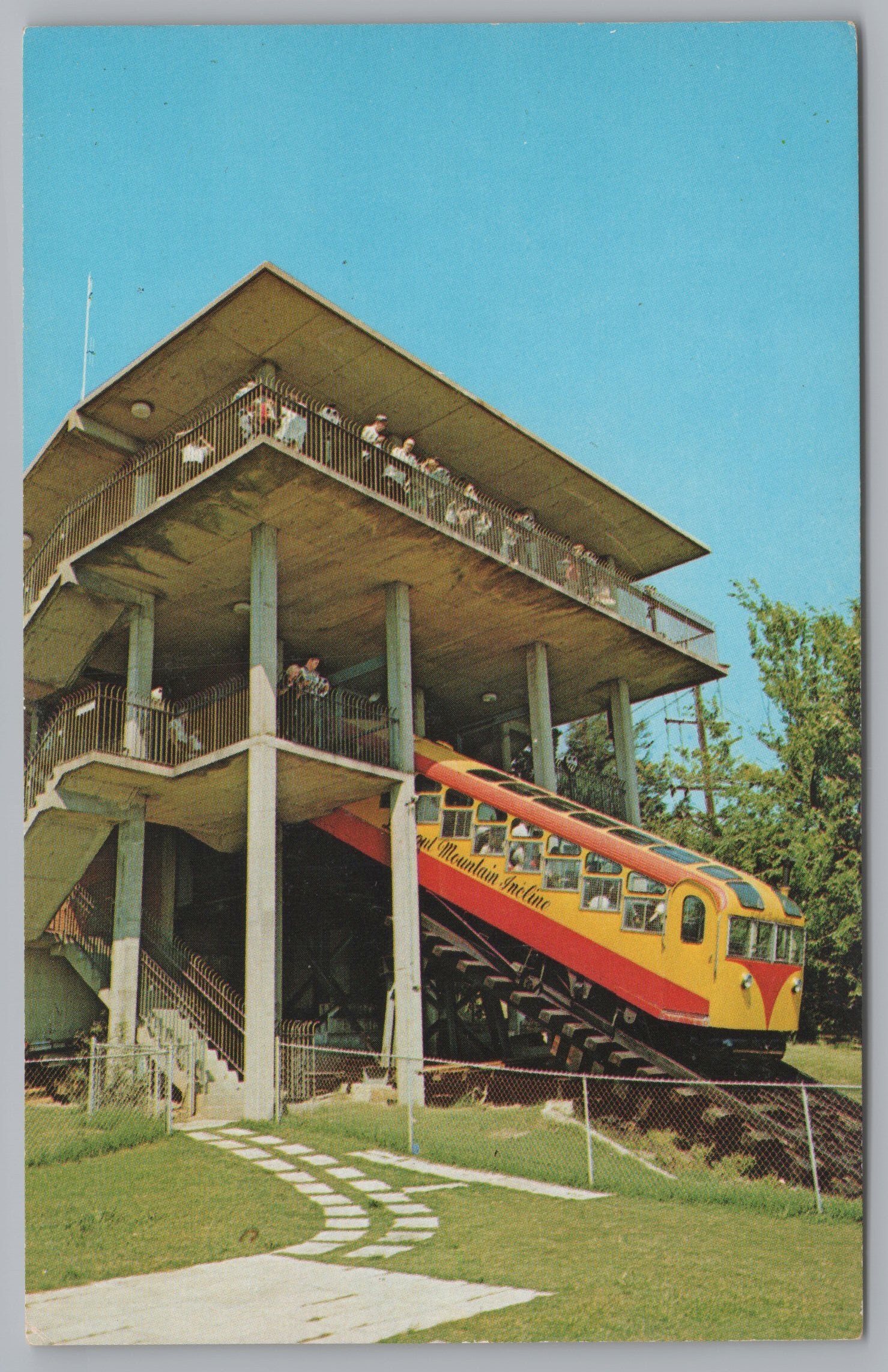 Incline Car, Lookout Mountain, Chattanooga, Tennessee, VTG PC