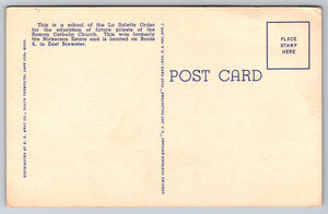 La Salette Seminary, Cape Cod, Massachusetts, USA, Vintage Post Card