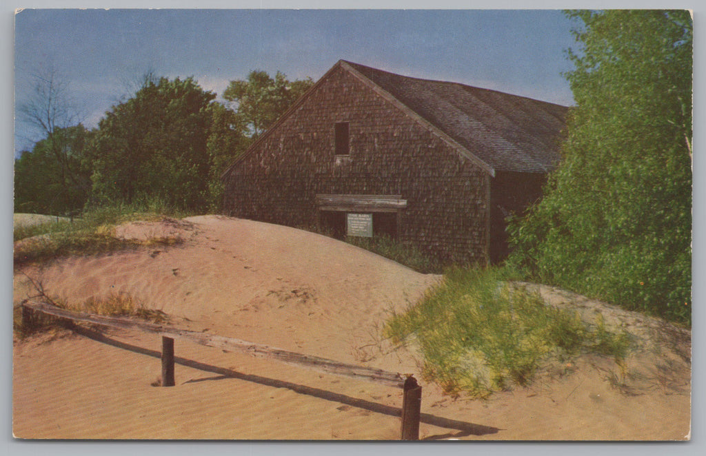 Original Old Farm Barn, Desert Of Maine, USA, Vintage Post Card