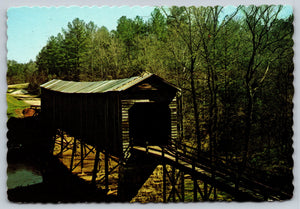 Long Cane Creek Covered Bridge, Vintage Post Card