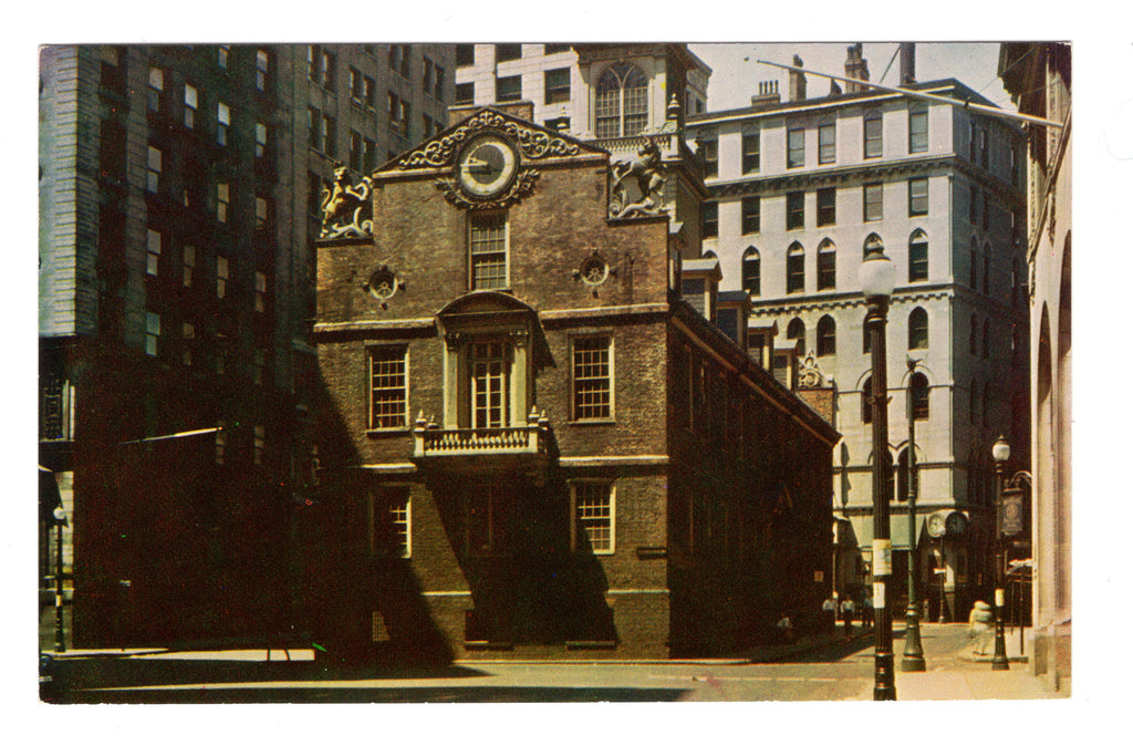 The Old State House, Boston Massachusetts, Post Card.