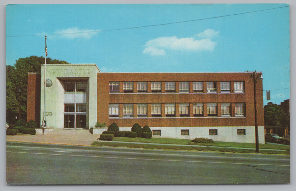 Municipal Building, New Castle, Pennsylvania, Vintage Post Card.