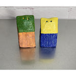 Vintage Ma and Pa Ceramic Outhouse Salt & Pepper Shakers Handmade