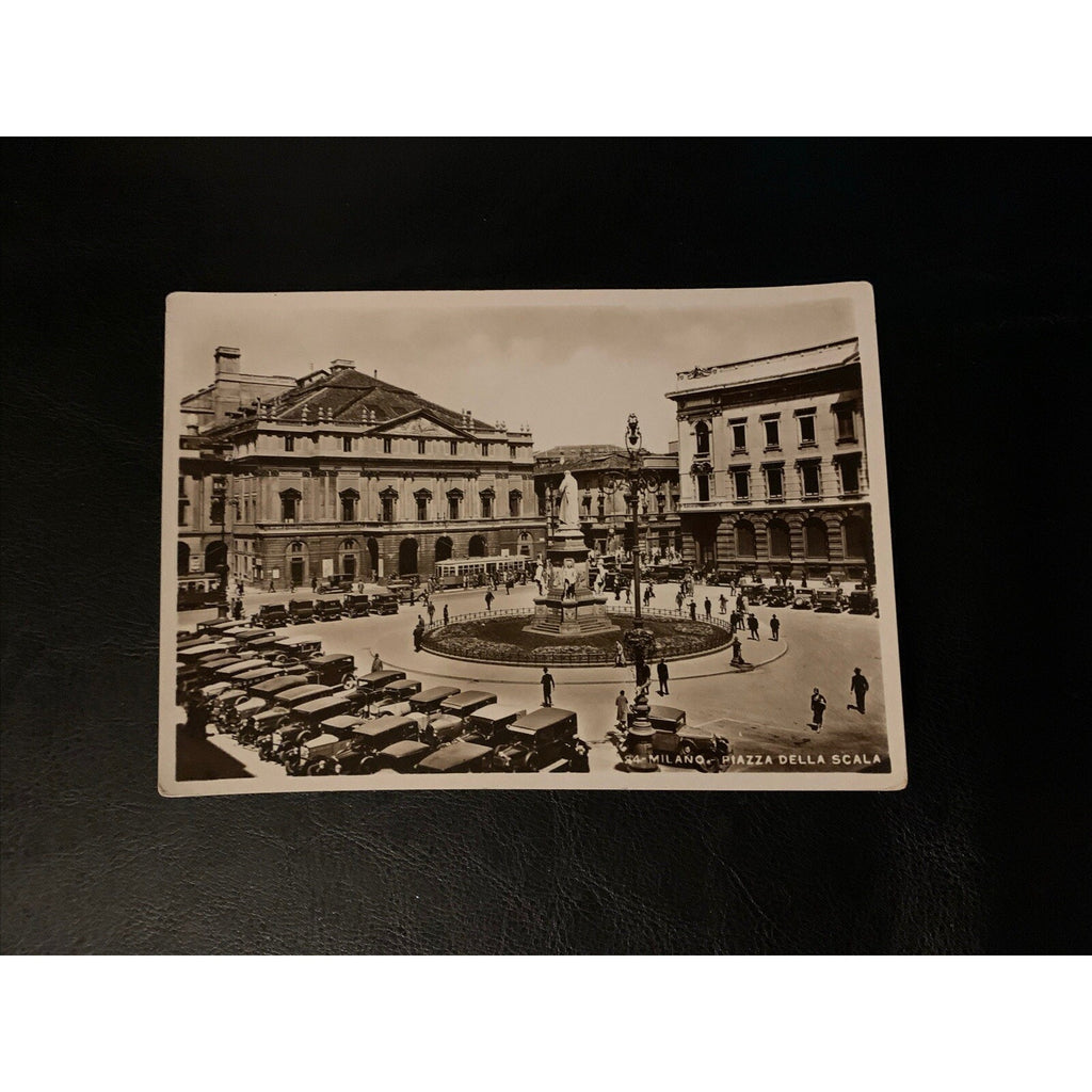 c1910 Milano Piazza Della Scala RPPC - Real Photo Postcard