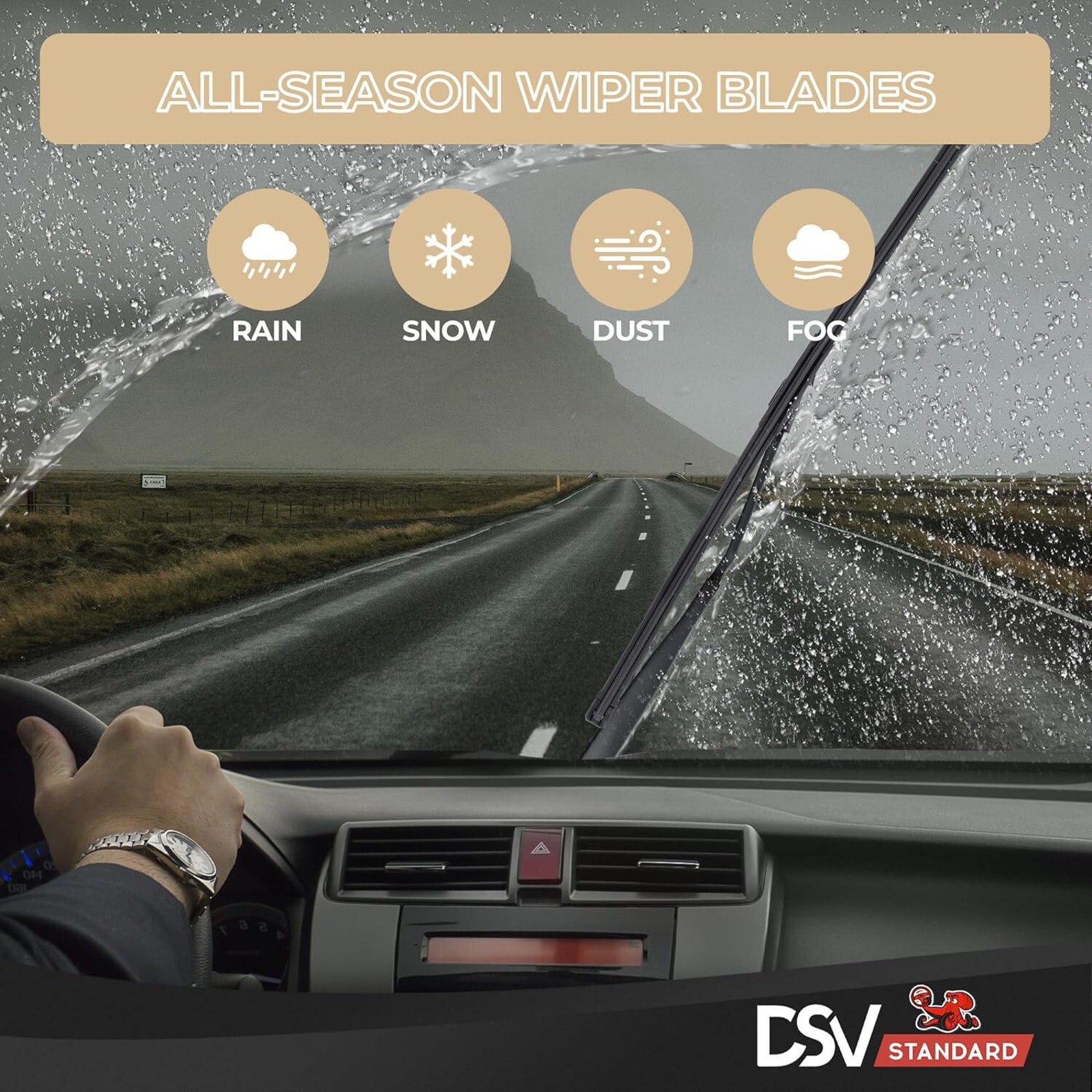 Windshield Wiper Blades, OEM Quality 24” & 18” DSV Standard U-Flat Wiper Blades
