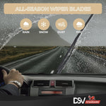 Windshield Wiper Blades, OEM Quality 24” & 18” DSV Standard U-Flat Wiper Blades