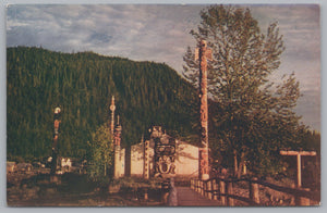 Shakes Island, Wrangell, Alaska, USA, Vintage Post Card.