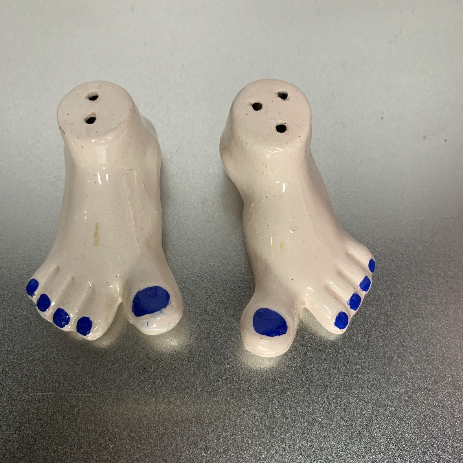 Vintage Walked My Feet Off Salt & Pepper Shakers Japan