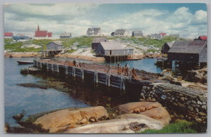 Peggys Cove, Nova Scotia, Vintage Post Card.