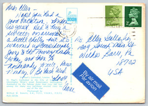 Saint Paul’s Cathedral, London, Vintage Post Card