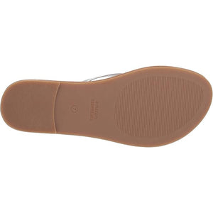 Women's Silver Thong Sandal