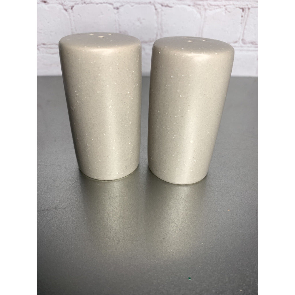 Modern Minimalist Ceramic Salt & Pepper Shakers Beige New-Store Display