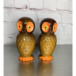 Vintage Ceramic Owl Salt & Pepper Shakers 1960s