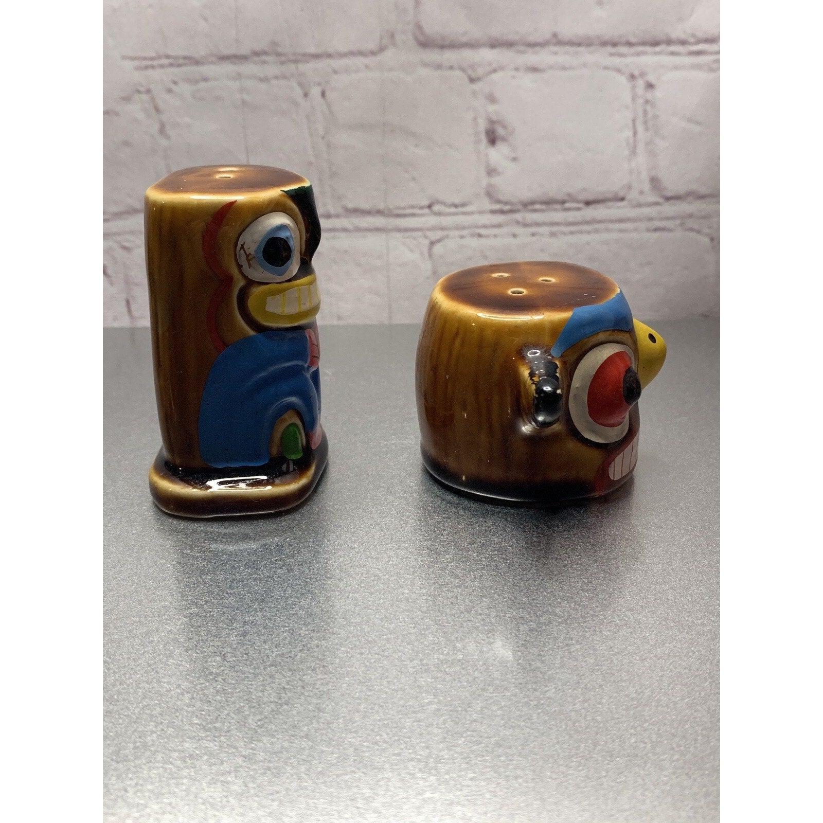 Vintage Empress Totem Salt & Pepper Shakers Japan