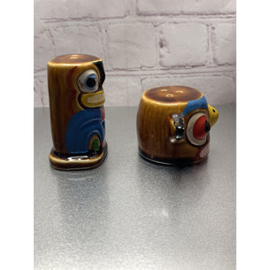 Vintage Empress Totem Salt & Pepper Shakers Japan