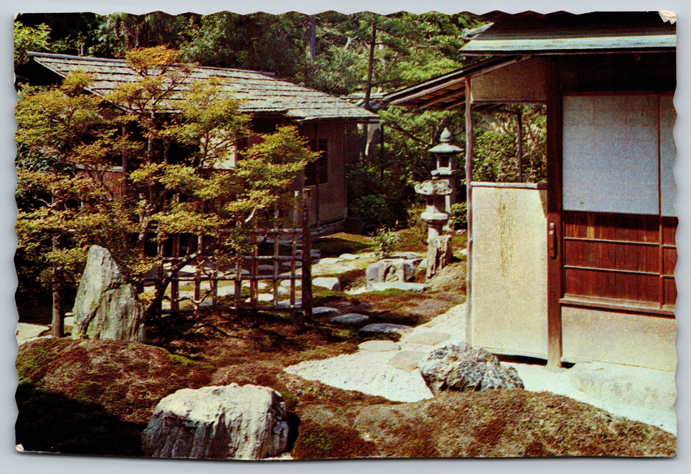 Zuian-Inn, Tea Room, Daitoku-Ji Temple, Tokyo, Vintage Post Card