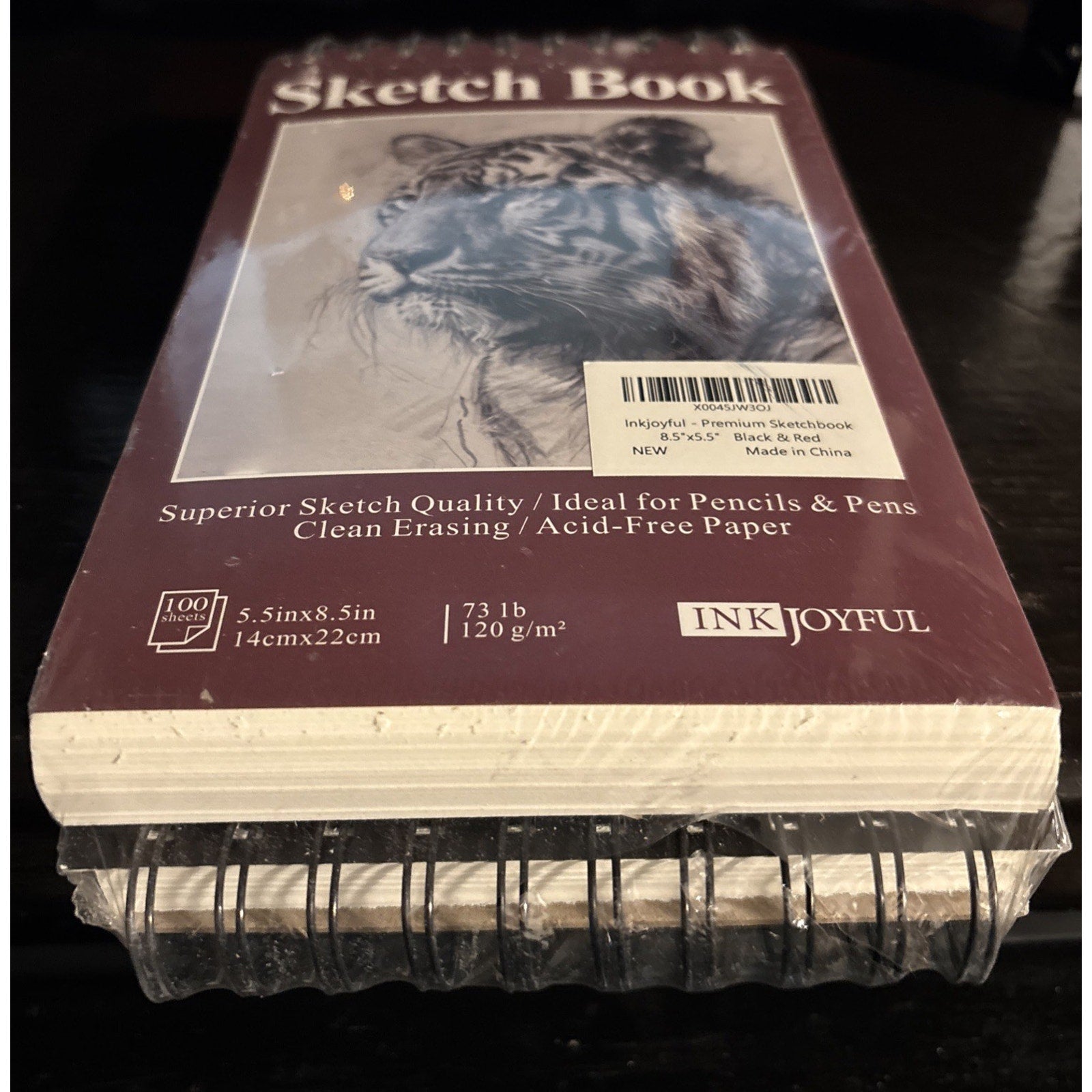 Premium Quality Sketchbook - 5.5" X 8.5" Acid Free-Top Spiral-2 Pack-100 Sheets