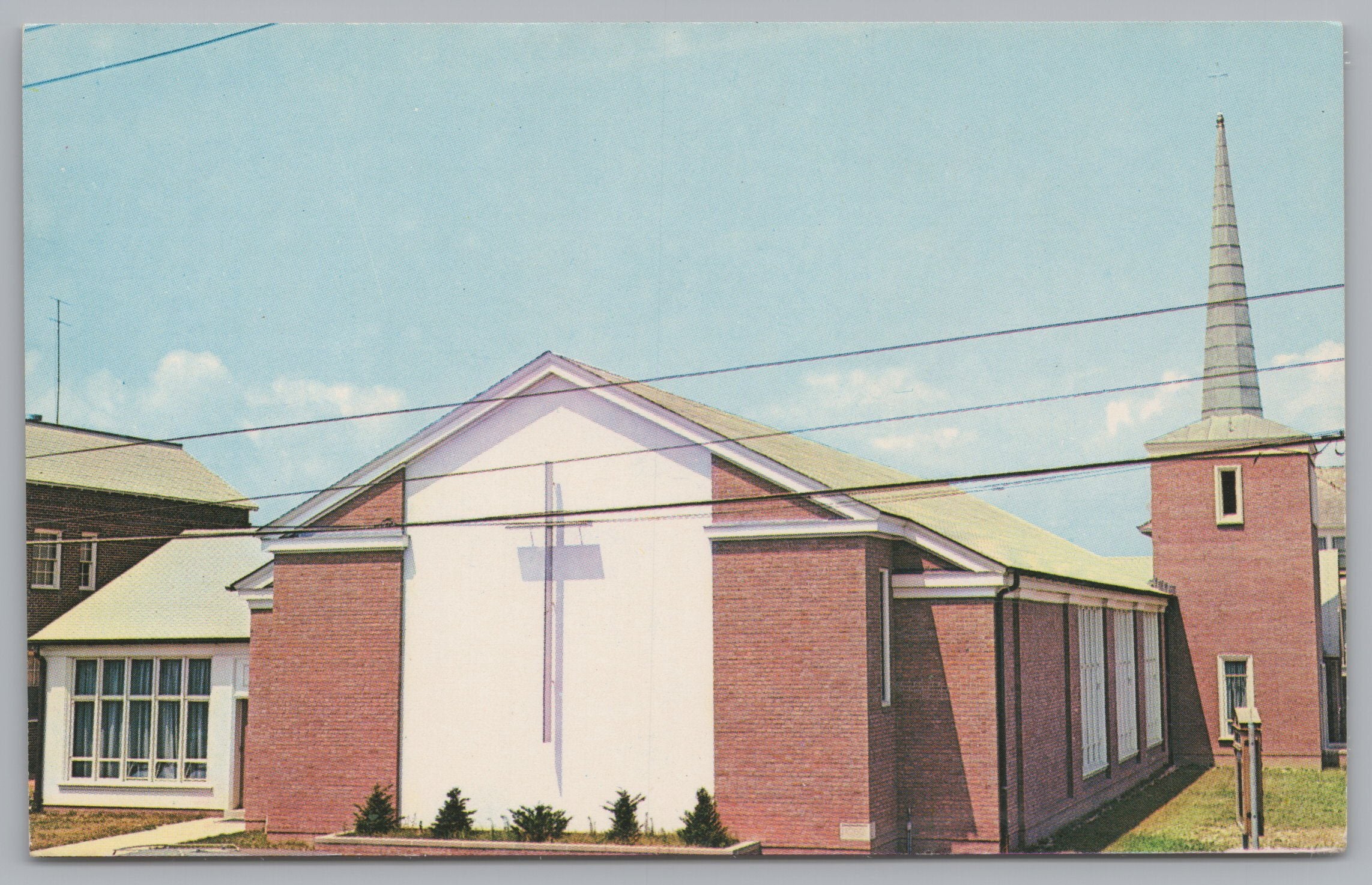 Atlantic Methodist Church, Baltimore Avenue, Ocean City, Maryland, USA, Vintage Post Card.