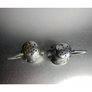 Vintage Silver Chrome Tea/Coffee Pot Salt & Pepper Shakers
