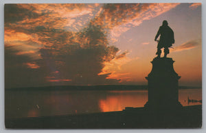 The Statue Of Captain John Smith Of Jamestown, Virginia, Vintage PC