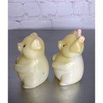 Vintage Pigs Piggies Salt & Pepper Shakers Plastic