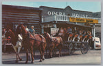 Stage Coach Ride, Historic Virginia City, Montana, USA, Vintage Post Card.