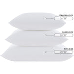 Pillows 2 Pack Premium Down Alternative Hotel Pillows, Standard Size White