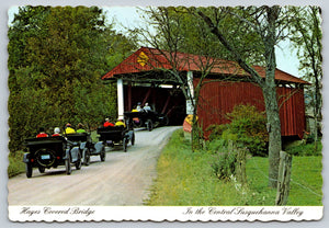 Hayes Covered Bridge, Mifflinburg, Pennsylvania, Vintage Post Card