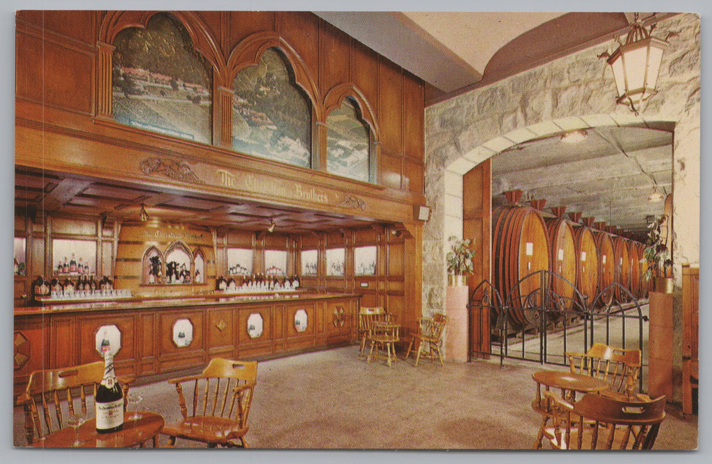 The Christian Brothers Wine And Champagne Cellar, St. Helena, California, Vintage Post Card.