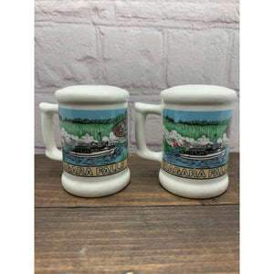 Vintage Niagara Falls Salt & Pepper Shakers Canada, Capiland Vancouver-Korea 1960s