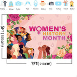 Women History Month Backdrop Photo Props Decor Banner Back Drop