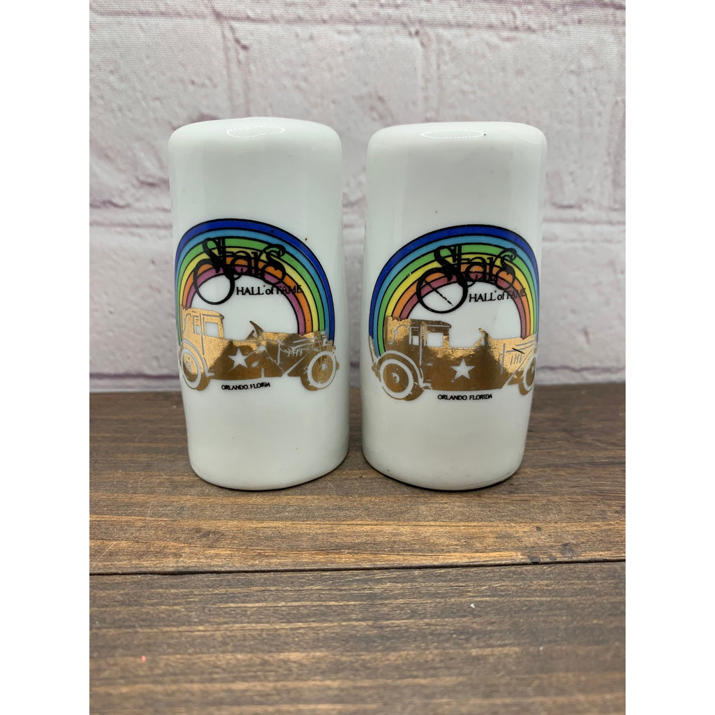 Vintage Stars Hall of Fame Salt & Pepper Shakers, Orlando Florida, Novelty, Taiwan