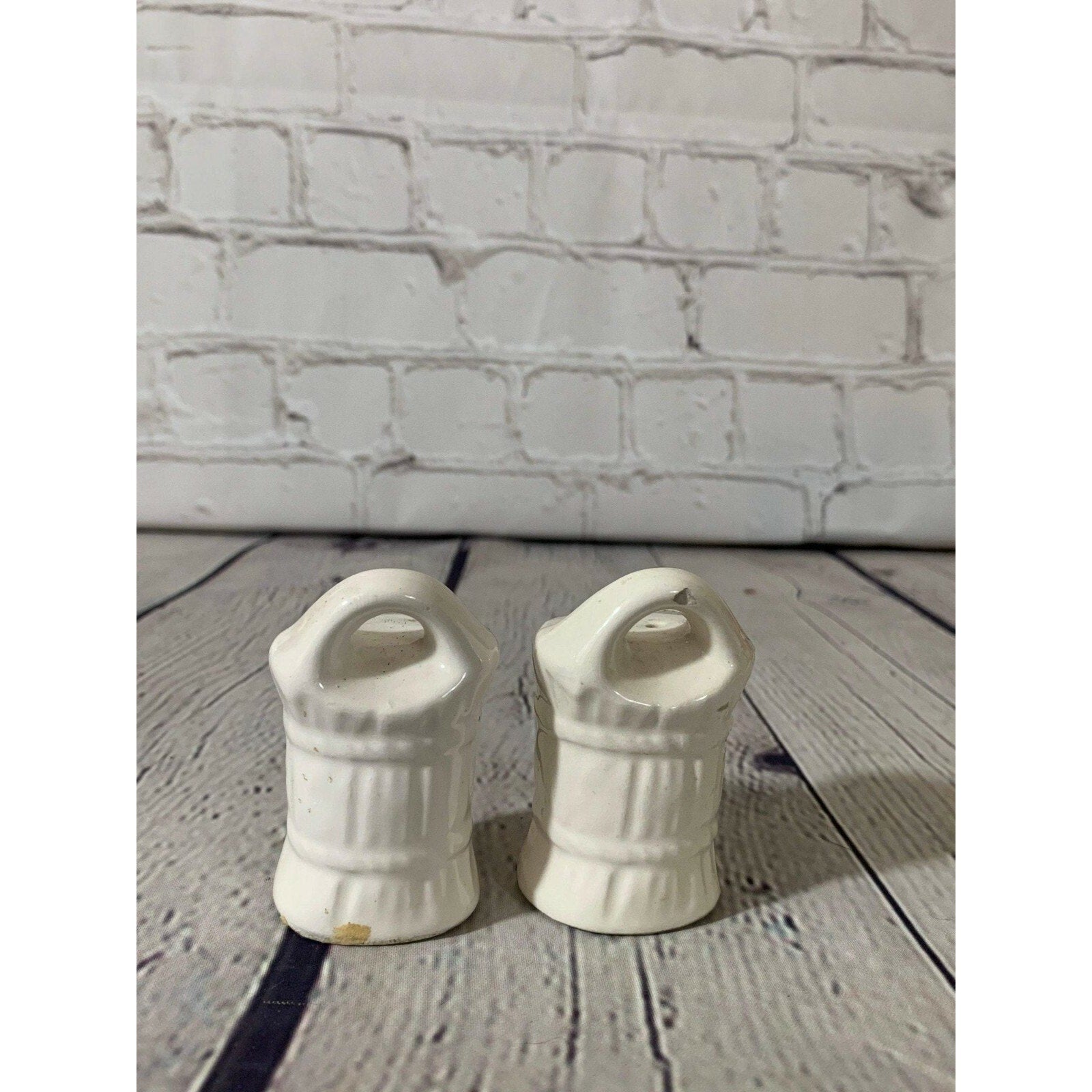 Vintage Ceramic Bale of Hay Salt & Pepper Shakers-Occupied Japan 1945-1952