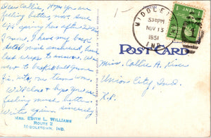 Park Place Church Of God, Anderson, Indiana Vintage Post Card