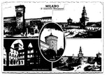 Various Locations, Milano, Italy, Vintage Post Card