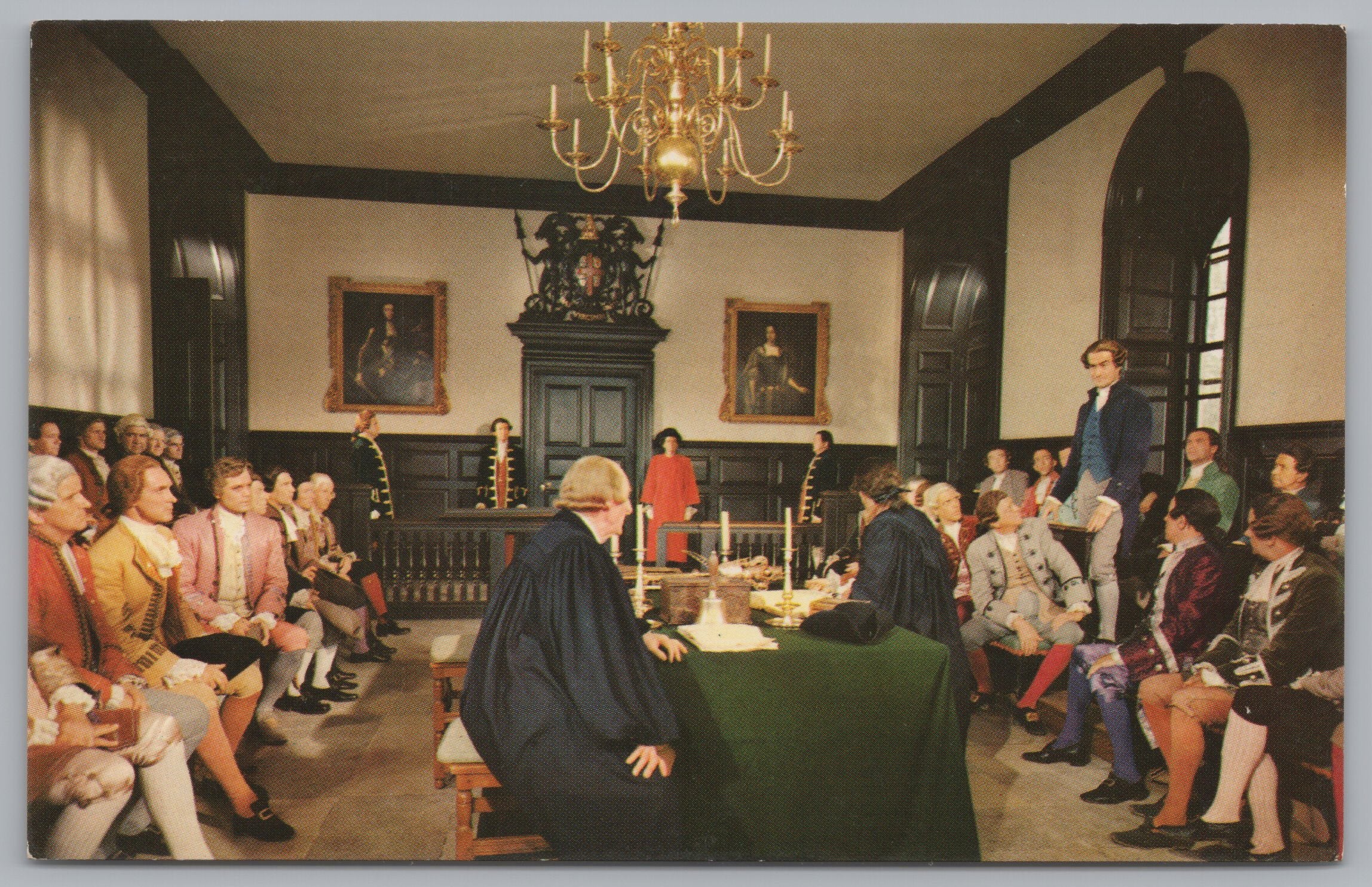 Patrick Henry In The Virginia House Of Burgesses, Vintage Post Card.