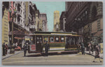 Powell Street Cable Car And Turntable, Vintage Post Card.