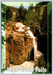 Shell Creek Falls, Wyoming, Vintage Post Card