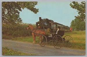 The Strasburg Railroad, Route 741, Strasburg, Pennsylvania, Vintage Post Card.