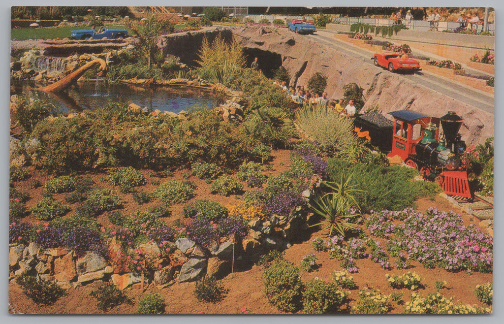 Cave Train And Autorama, Santa Cruz Beach And Boardwalk, Vintage Post Card
