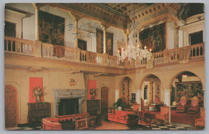 The Great Hall, John Ringling’s Residence, Sarasota, Florida, VTG PC