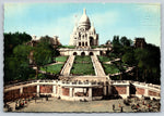 Basilique du Sacré-Cœur de Montmartre, Paris, Vintage Post Card