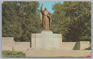 Statue Of Jacques Marquette, Marquette Park, Gary, Indiana, USA, VTG PC